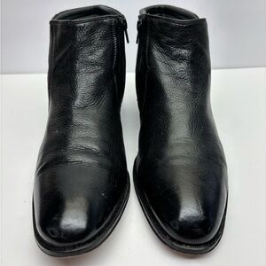 Mario Bruni Men's Black Leather Ankle Boots, size 11, box 35